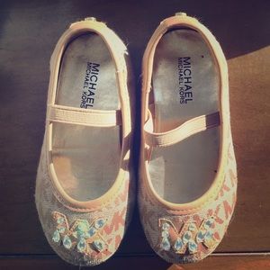 Michael Kors Ballerina Slippers- Toddler Size 8
